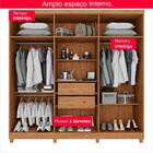 Guarda-roupa De Solteiro 100% Mdf 6 Portas 2 Gavetas Benfica