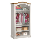 Guarda-roupa De Solteiro 2 Portas Em Madeira Maciça E Mdf Smi