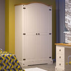 Guarda-roupa De Solteiro 2 Portas Em Madeira Maciça E Mdf Smi