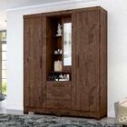 Guarda Roupa De Solteiro 3 Portas E Espelho Jacarandá Capelin