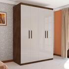 Guarda Roupa De Solteiro 4 Portas 100% Mdf Malbec Off White G