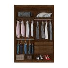 Guarda Roupa De Solteiro 4 Portas 100% Mdf Malbec Off White G