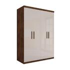 Guarda Roupa De Solteiro 4 Portas 100% Mdf Malbec Off White G