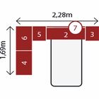 Guarda Roupa De Solteiro 6 Peças Modulado Modena Cp12 Nogal T