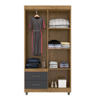 Guarda-roupa De Solteiro Com Espelho 04 Portas E 02 Gavetas E