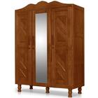 Guarda Roupa De Solteiro Madeira Maciça Com Espelho Moscou At