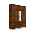 Guarda Roupa De Solteiro Madeira Maciça Duplex Com Espelho Ch