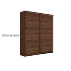 Guarda Roupa De Solteiro Prático 2 Portas Jacarandá