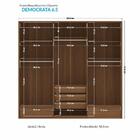 Guarda Roupa Democrata Ripado 6 Portas - Santos Andirá