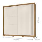 Guarda Roupa Dhara 3 Portas 2 Gavetas Freijo Off White