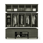 Guarda-roupa Diamante 12 Portas 8 Gavetas Noce - Fabri Móveis