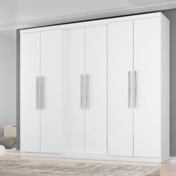 Guarda Roupa Diamante 6 Portas E 4 Gavetas Araplac 6000-50 | Leroy