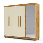 Guarda Roupa Diamante Madeirado Off White - Gelius