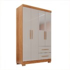 Guarda-roupa Diamante Premium 4 Portas 2 Gavetas Com Pés E Es