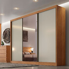 Guarda-roupa Diamond Plus Com 1 Porta Espelho Peliculado 3 Po