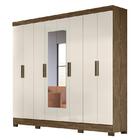 Guarda Roupa Diplomata 8 Portas E 4 Gavetas Com Espelho - Pr