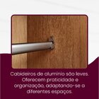 Guarda Roupa Divino Casal 6 Portas 4 Gavetas Mdf Imbuia/off W