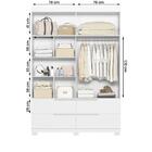 Guarda Roupa Doble Quarto Com 4 Portas E 4 Gavetas