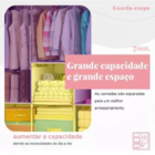 Guarda Roupa Dobrável 2 Portas Armário Para Organizar Roupa