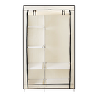 Guarda Roupa Dobrável Organizador De Roupa Arara Bege