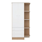 Guarda Roupa Doce Sonho 2 Portas 3 Gavetas  - Qmovi - Carvalh