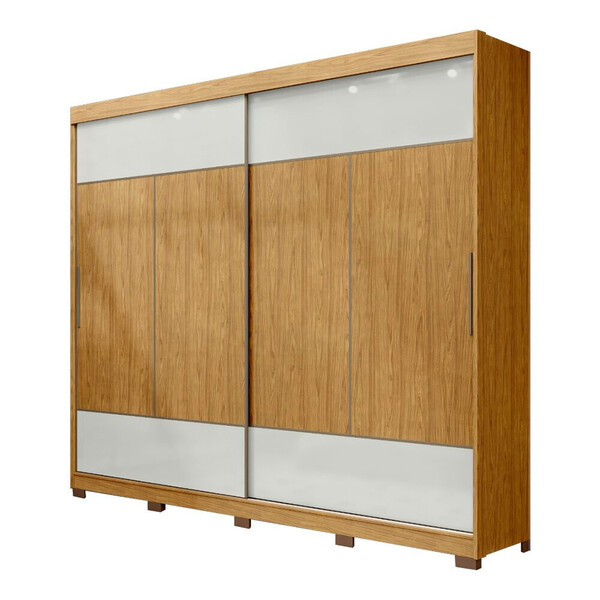 Guarda-roupa Doha 2 Portas De Correr 4 Gavetas Mx Móveis