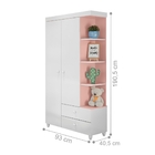 Guarda Roupa Dominga Rosê Branco