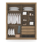 Guarda Roupa Dubai 2 Portas De Correr Nature Alasca Vila Rica