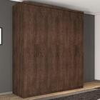 Guarda Roupa Dubai Casal Seis Portas Chocolate