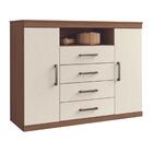 Guarda Roupa E Cômoda De Casal Calgary Jatobá Areia