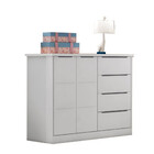 Guarda Roupa E Comoda Infantil Phoenix Baby Eloa 5 Portas 8 G