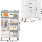 Guarda Roupa E Comoda Noha Plla