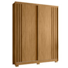 Guarda Roupa E Cômoda Pequim Ripado Freijó