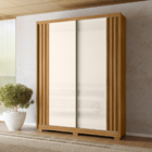 Guarda Roupa E Cômoda Pequim Ripado Frejió Off White