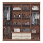 Guarda Roupa E Cômoda Sapateira Alert Jatobá Areia