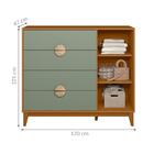 Guarda Roupa E Cômoda Sapateira Cambará Cinamomo Sálvia