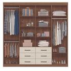 Guarda Roupa E Cômoda Sapateira Finlândia Jatobá Areia