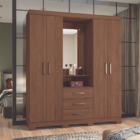 Guarda Roupa E Cômoda Sapateira Ottawa Jatobá