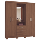 Guarda Roupa E Cômoda Sapateira Ottawa Jatobá