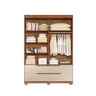 Guarda Roupa Eagle Avelã/fendi Metalic