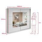 Guarda Roupa Easy Max 2 Portas Com Espelho Branco Lopas