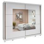 Guarda Roupa Easy Max 2 Portas Com Espelho Branco Lopas