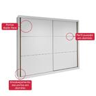 Guarda Roupa Easy Max 2 Portas Com Espelho Branco Lopas