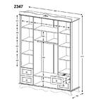 Guarda Roupa Éclair 4 Portas C/cortina E 4 Gavetas - Branco A
