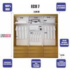 Guarda-roupa Eco 07 100% Mdf 3 Portas 9 Gavetas Bom Pastor