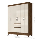 Guarda Roupa Eden Castanho Wood Baunilha