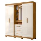 Guarda Roupa Eldorado 5 Portas E 3 Gavetas Com Espelho - Moval