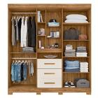 Guarda Roupa Eldorado 5 Portas E 3 Gavetas Com Espelho - Moval