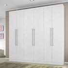 Guarda Roupa Elegance 6 Portas 2 Gavetas  Branco