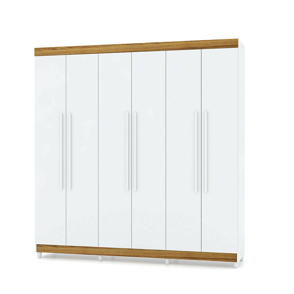 Guarda Roupa Elegance 6 Portas Com 8 Pés Vila Rica